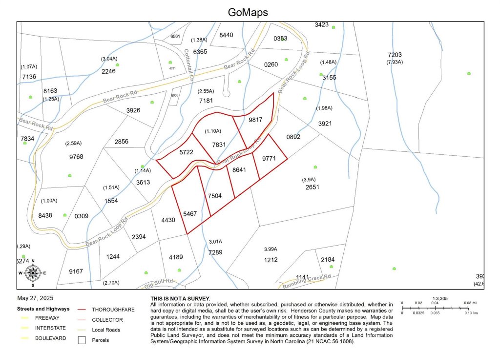 Bear Rock Mtn Estates, Hendersonville community
