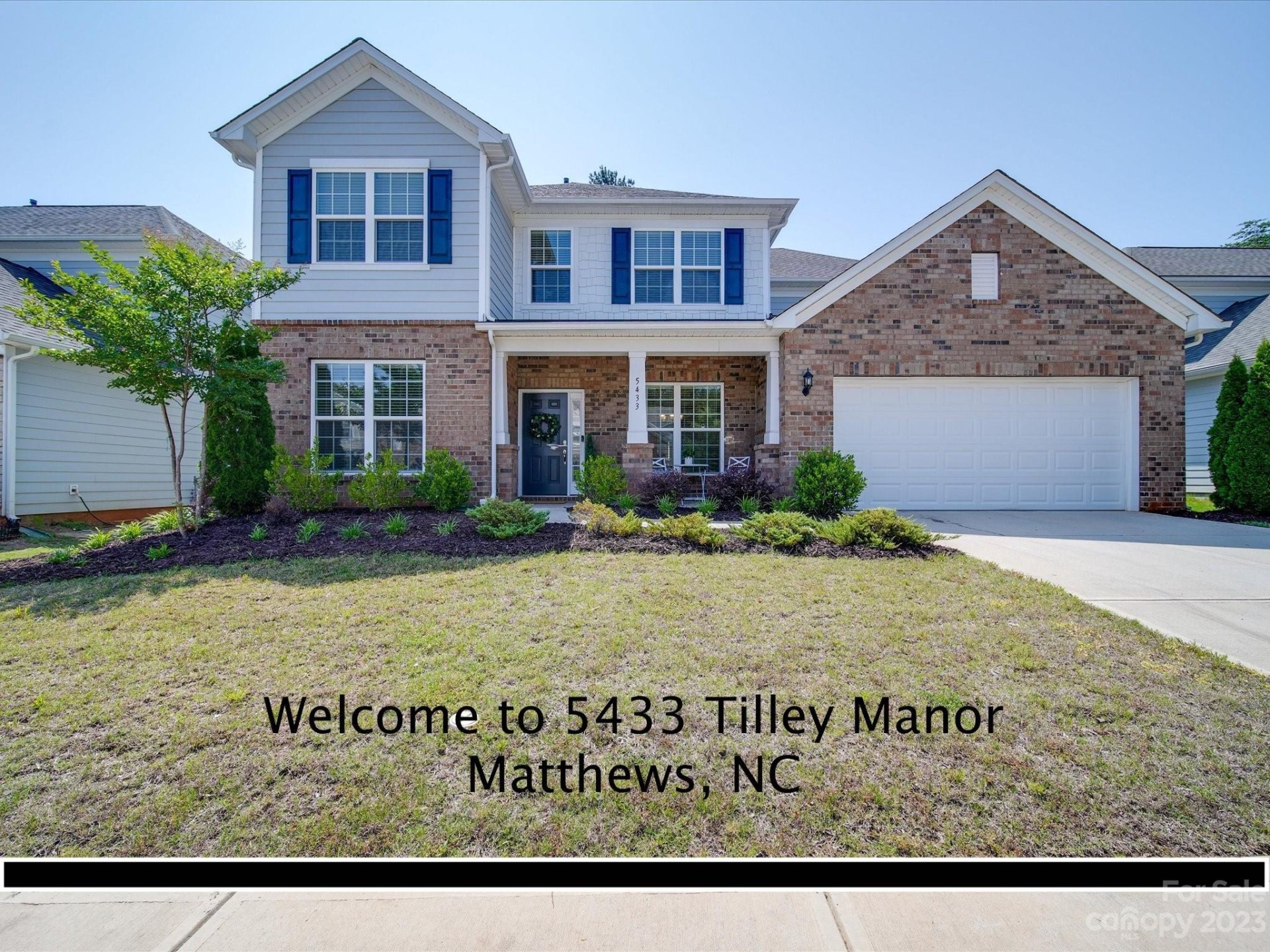 Property image 1 at 5433 Tilley Manor Drive, Matthews, NC 28105