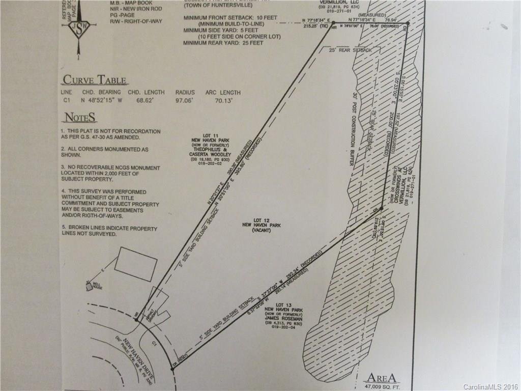 Property image 1 at 14419 New Haven Drive, Huntersville, NC 28078