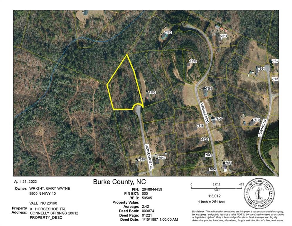 Property image 1 at V L Horseshoe Trail, Connelly Springs, NC 28612