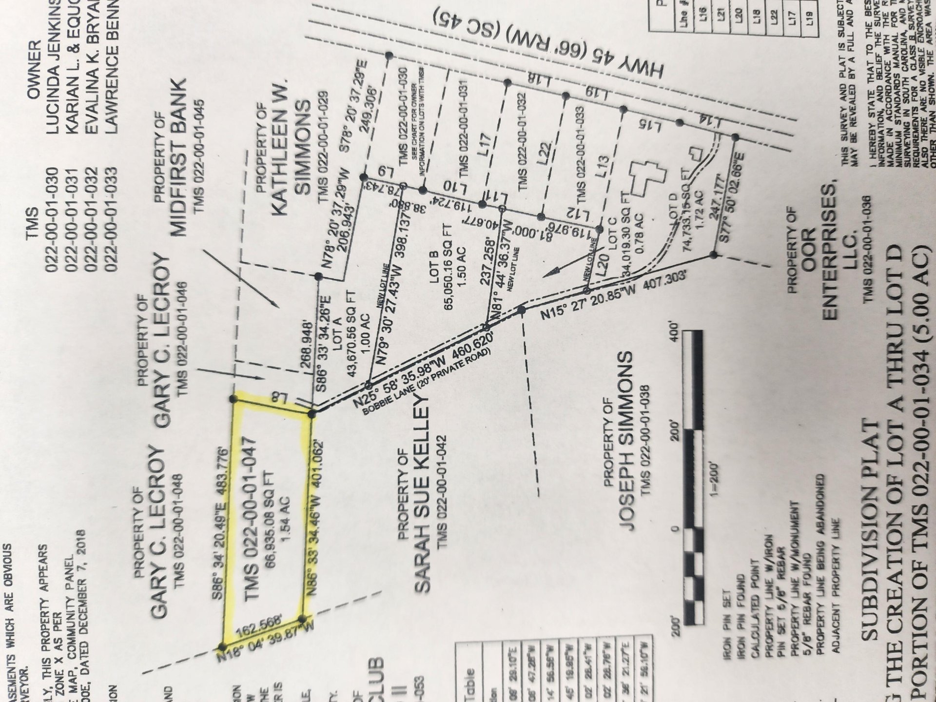 Property at 00 Bobbie Lane, Pineville, SC 29468