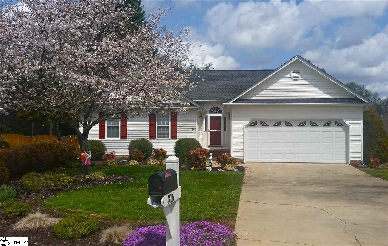Property image 1 at 316 Tearose Lane, Simpsonville, SC 29681