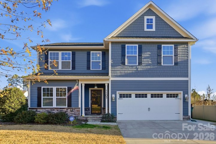 1103 Clover Lane sold home in Chestnut Place, Matthews, NC