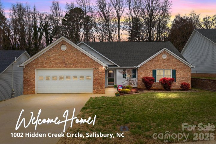 1002 Hidden Creek Circle sold home in Hidden Creek, Salisbury, NC