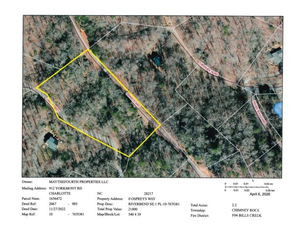 0 Ospreys Way active home in Riverbend At Lake Lure, Lake Lure, NC