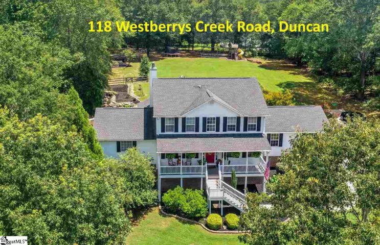 118 Westberrys Creek Road sold home in Berry Farm, Duncan, SC
