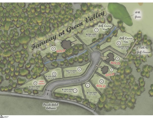 0 Tall Poplar Trail Lot 11 sold home in Fairway At Green Valley, Greenville, SC