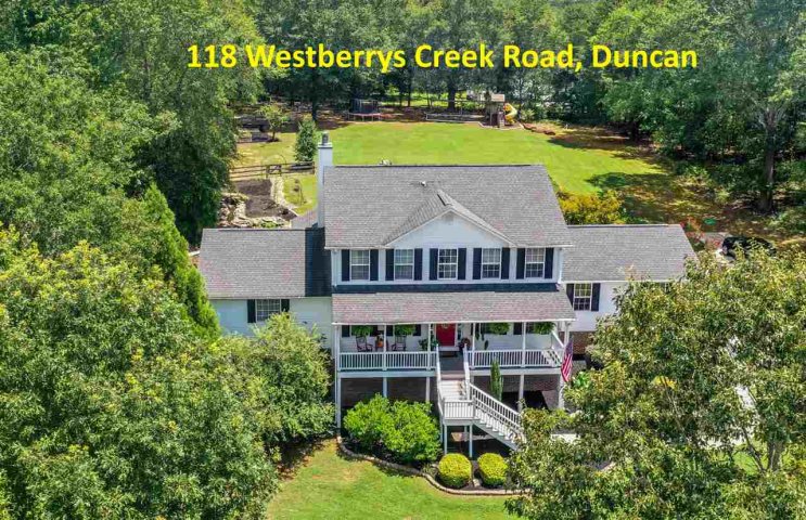 118 Westberrys Creek Road sold home in Berry Farm, Duncan, SC