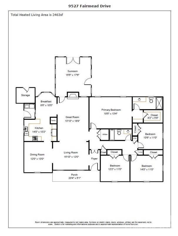 Property image 2 at 9527 Fairmead Drive, Charlotte, NC 28269