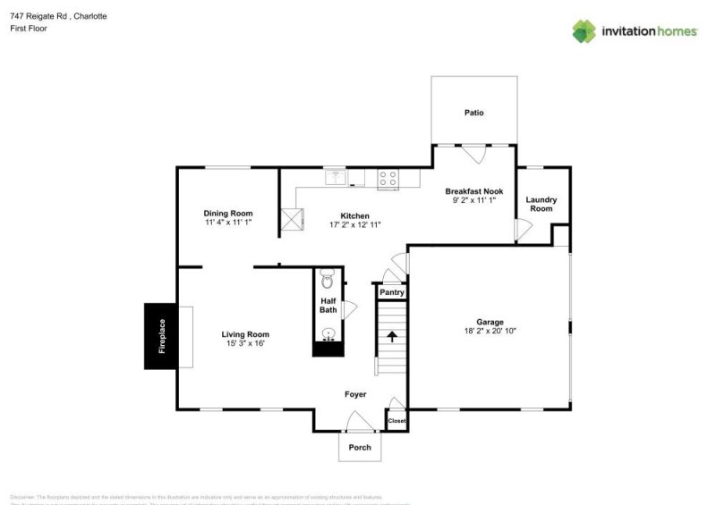 Property image 2 at 747 Reigate Road, Charlotte, NC 28262