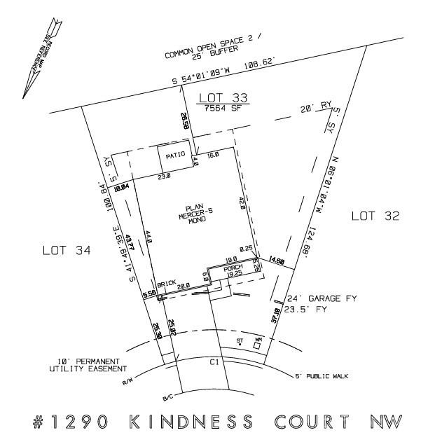 Property image 5 at 1290 Kindness Court, Concord, NC 28027