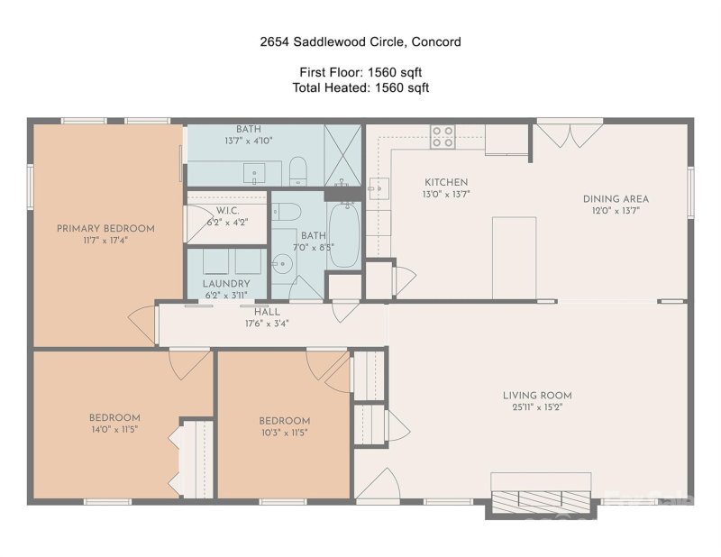 Property image 5 at 2654 Saddlewood Circle, Concord, NC 28027