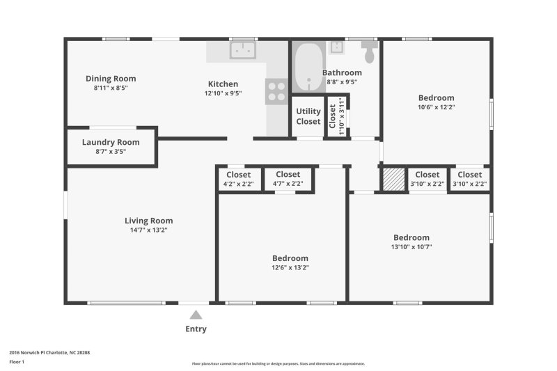 Property image 2 at 2016 Norwich Place, Charlotte, NC 28208