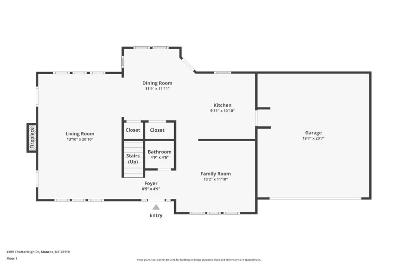 Property image 3 at 4109 Chatterleigh Drive, Monroe, NC 28110