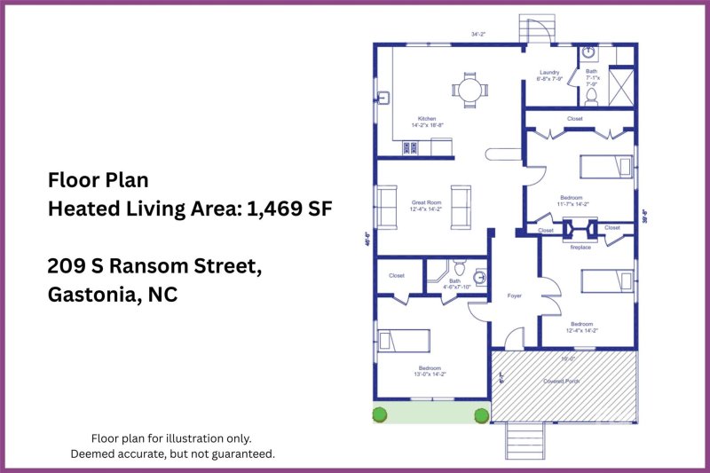 Property image 2 of 209 S Ransom Street in Firestone Cotton Mills, Gastonia, NC 28052