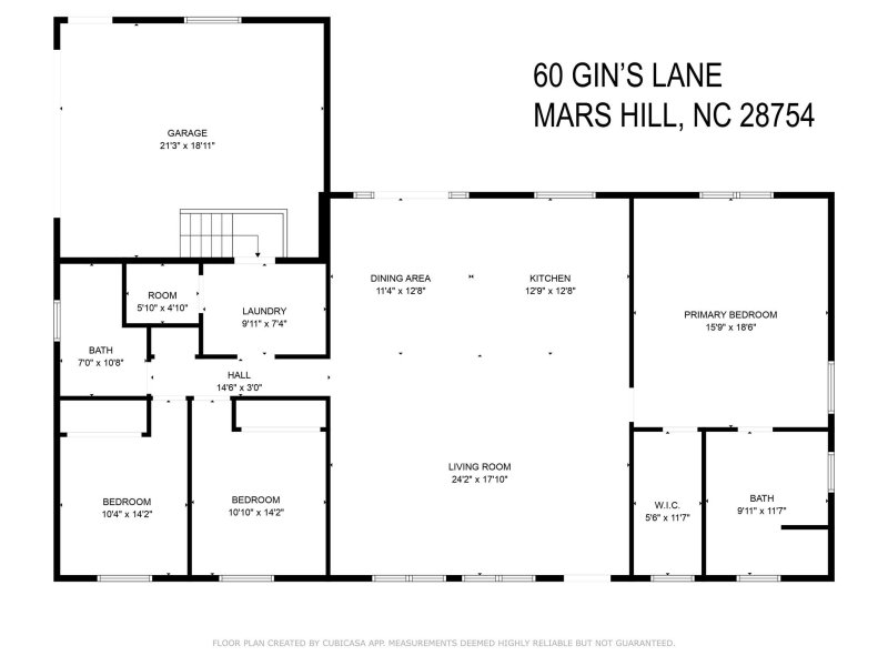 Property image 5 of 60 Gins Lane in Bailey View, Mars Hill, NC 28754