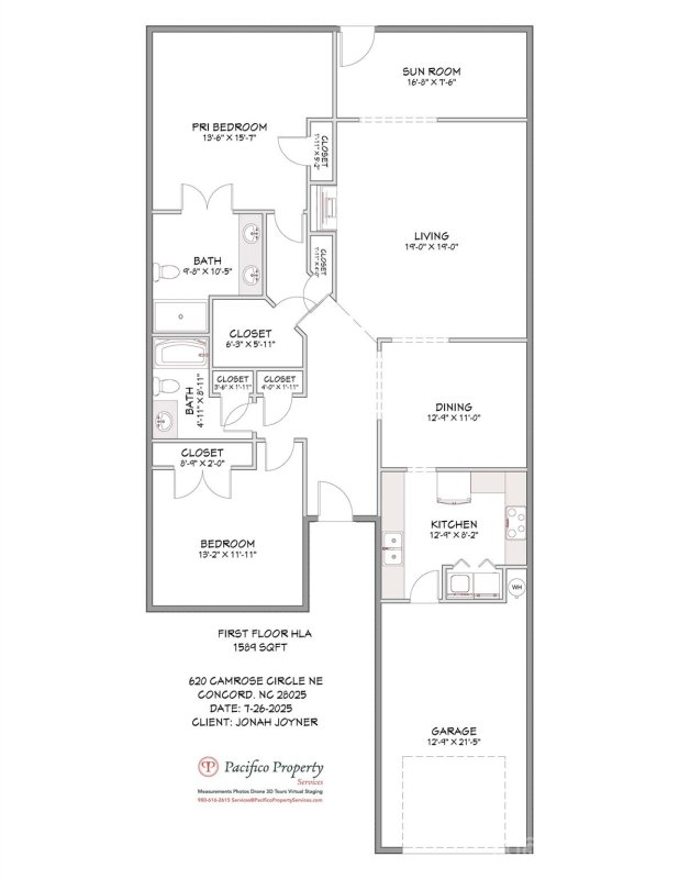 Property image 2 of 629 Camrose Circle in Oakleaf, Concord, NC 28025