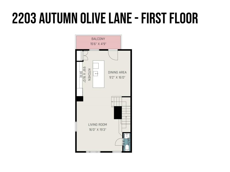 Property image 3 of 2203 Autumn Olive Lane in Stone Creek Townhomes, Matthews, NC 28104