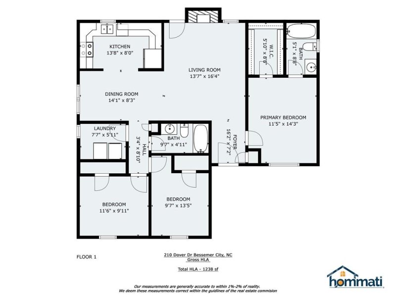 Property image 3 at 210 Dover Drive, Bessemer City, NC 28016