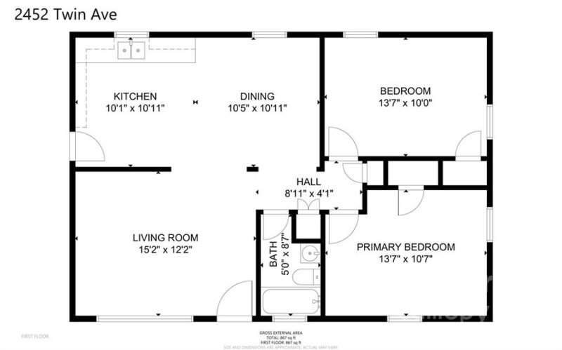Property image 3 at 2452 Twin Avenue, Gastonia, NC 28052