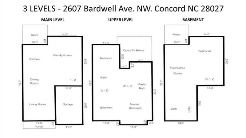 Property image 2 at 2607 Bardwell Avenue, Concord, NC 28027