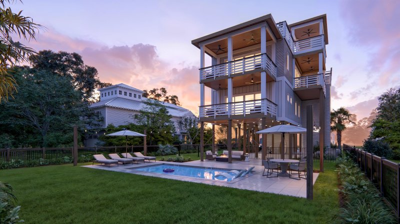 Property image 2 of 615 W Beach Court in Sunset Point, Folly Beach, SC 29439