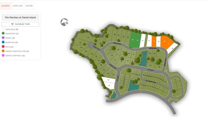 Property image 4 of 347 Simone Drive Lot 54 in The Marshes at Daniel Island, Daniel Island, SC 29492