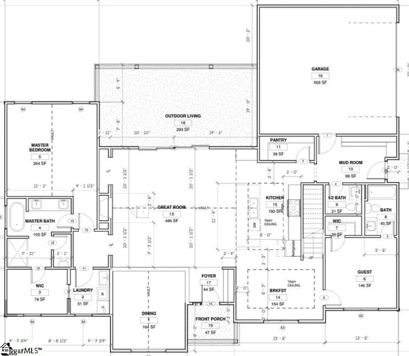 Property image 4 at 743 Brookdale Drive, Greer, SC 29651