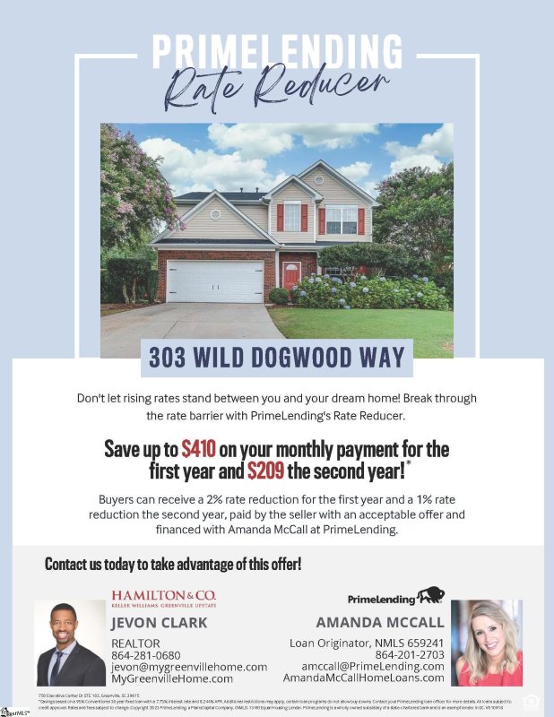Property image 2 at 303 Wild Dogwood Way, Greenville, SC 29605