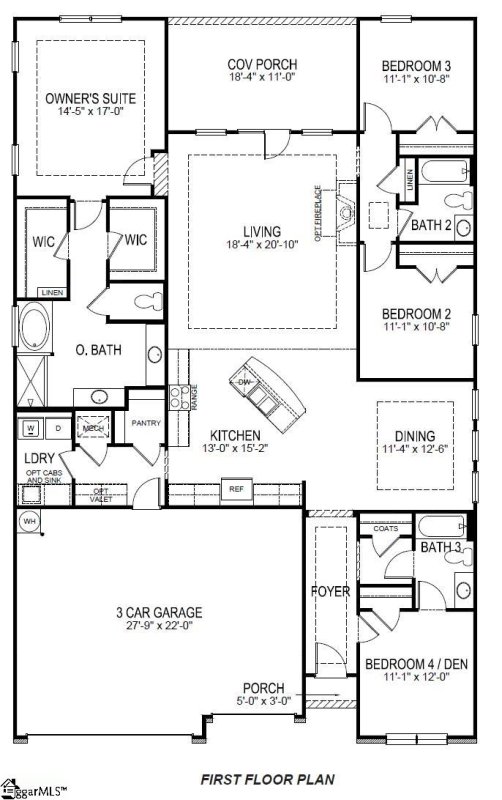 Property image 2 at 1206 Hunters Creek Boulevard, Greenwood, SC 29649