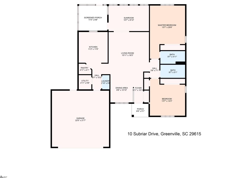 Property image 3 at 10 Sunbriar Drive, Greenville, SC 29615-5345