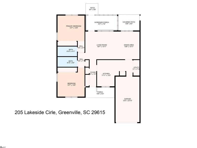 Property image 2 at 205 Lakeside Circle, Greenville, SC 29615-5323