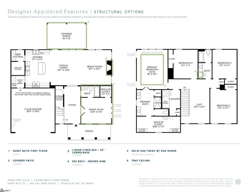 Property image 2 at 535 Tallman Drive, Fountain Inn, SC 29644