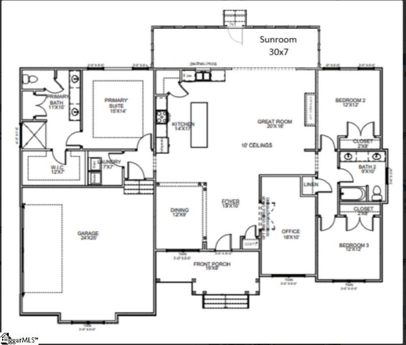 Property image 2 of 19 Halowell Lane in Echo Grove, Travelers Rest, SC 29690