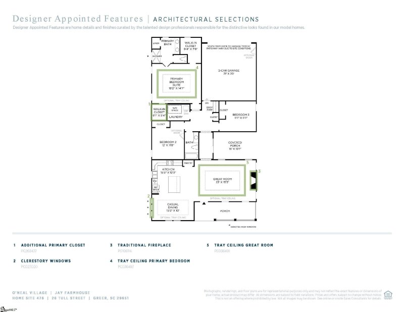 Property image 2 of 26 Tull Street in ONeal Village, Greer, SC 29651