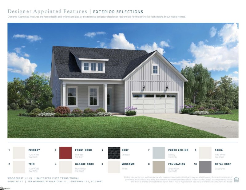 Property image 4 of 158 Winding Stream Circle in Woodcrest Hills, Simpsonville, SC 29681