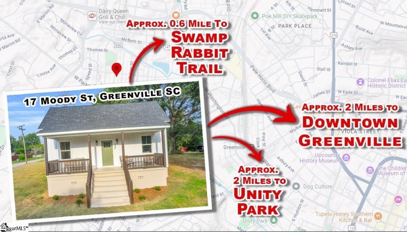 Property image 3 at 17 Moody Street, Greenville, SC 29611