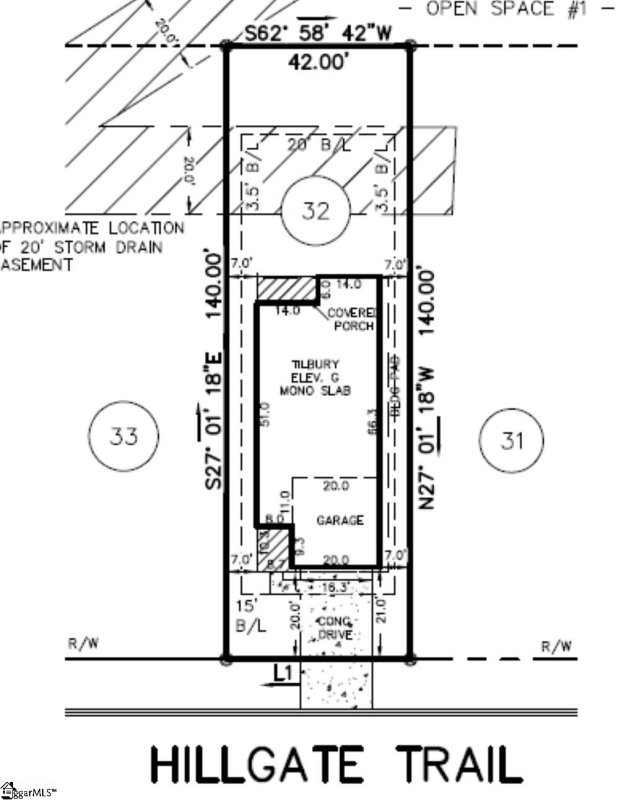 Property image 4 of 3130 Hillgate Trail in Ashwood Meadows, Boiling Springs, SC 29316