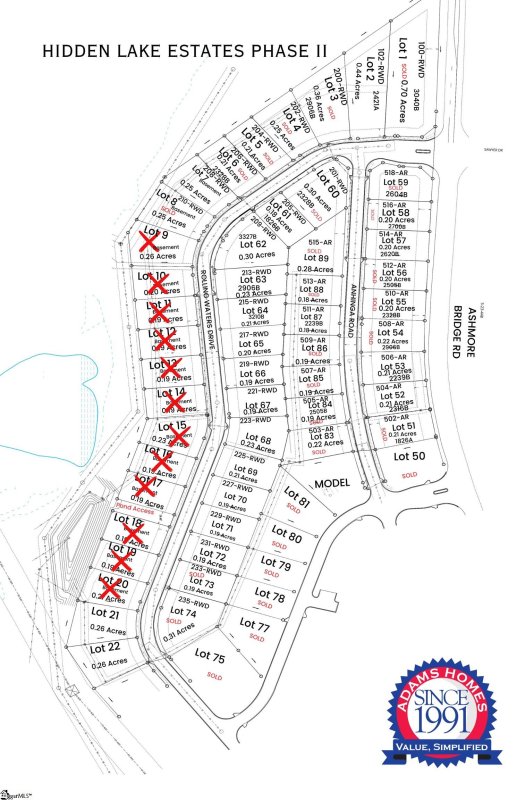 Property image 3 of 225 Rolling Waters Drive in Hidden Lake Estates, Greenville, SC 29605